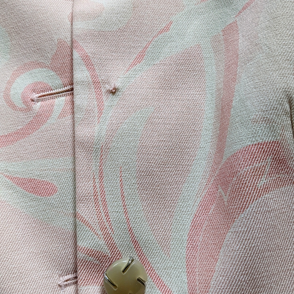 Elie Tahari light pink floral small jacket